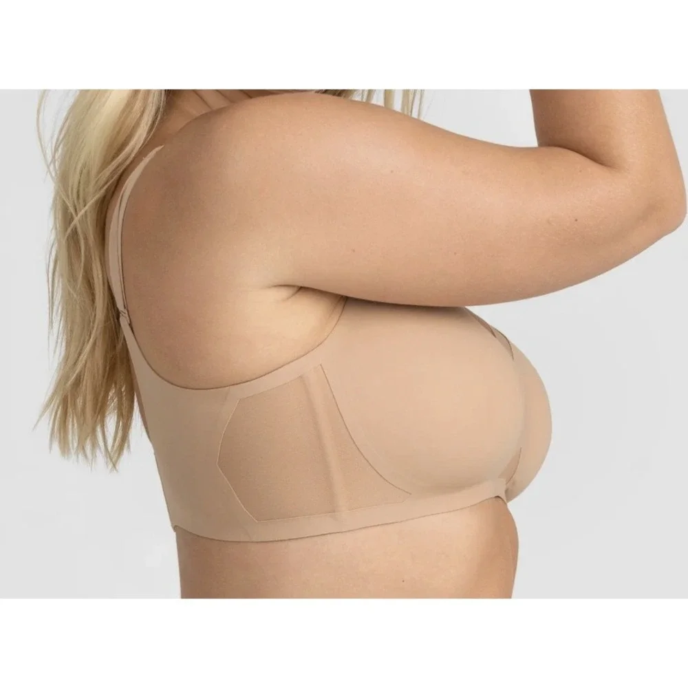 Honeylove CrossOver Bra‎ Sand / Beige Size XL Wireless